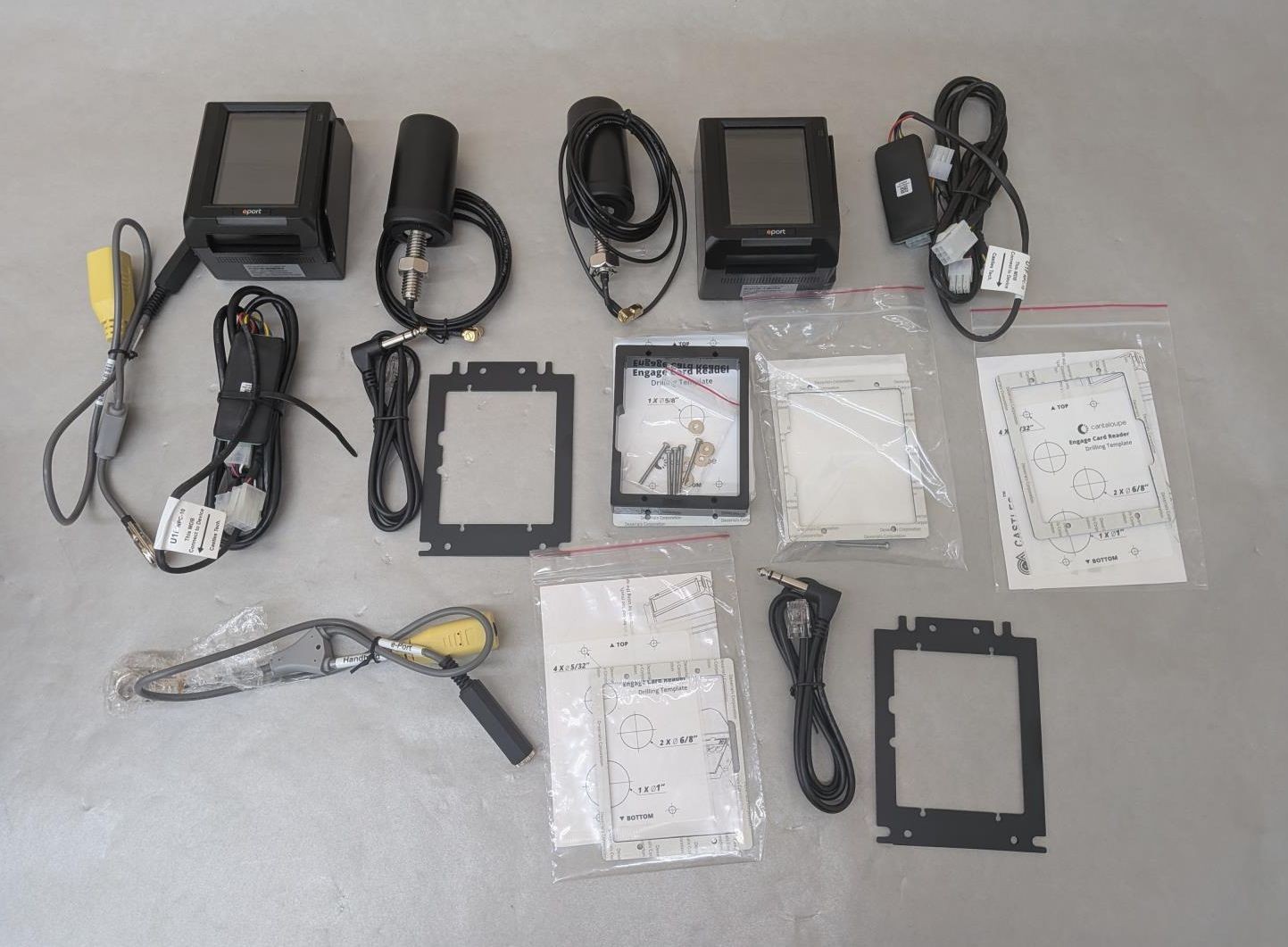 (Lot of 2) ePort Engage UPT1000F Credit Card Terminal w/ Touch RFID Swipe *PARTS