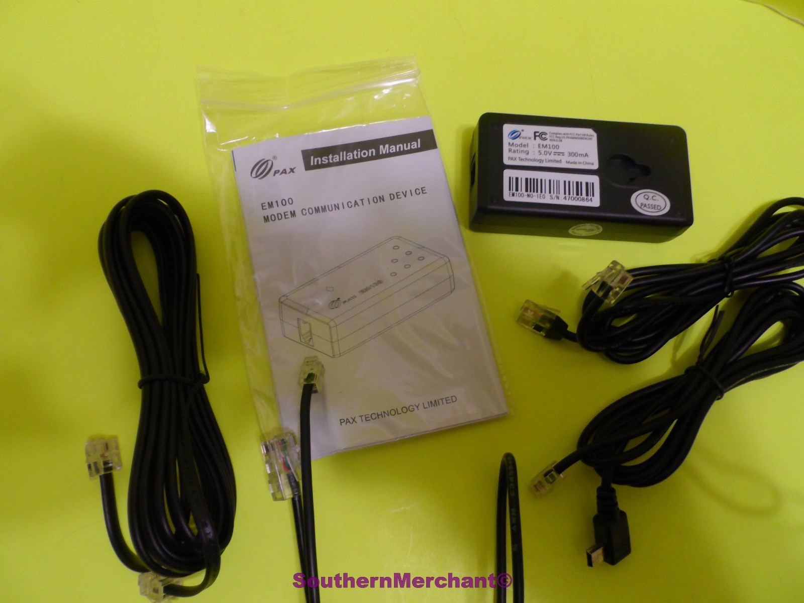PAX EM100 COMMUNICATION DEVICE External Modem CDMA/WIFI Dial Dongle