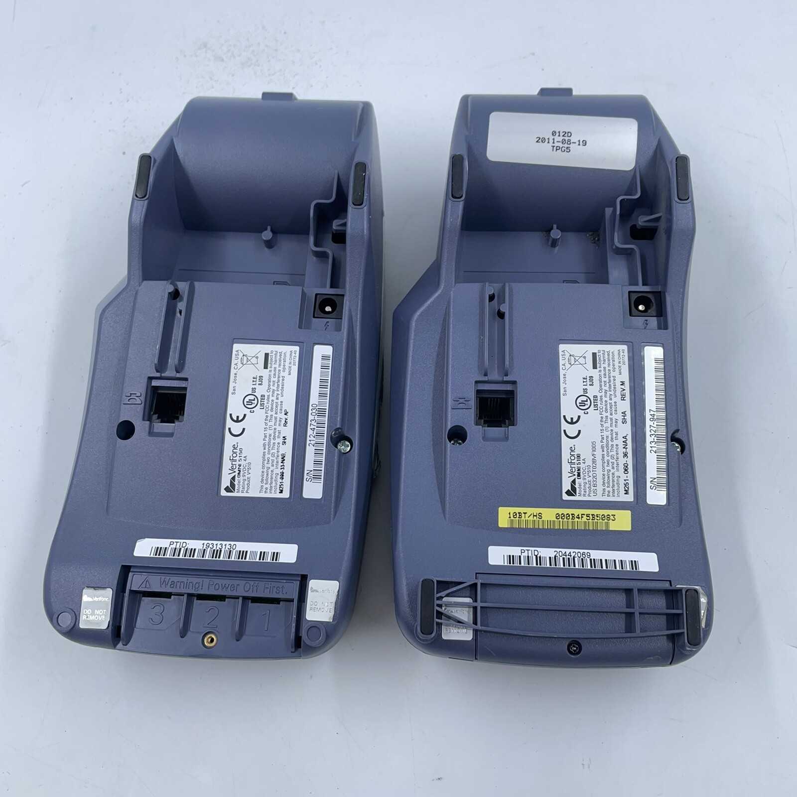 Lot of 2 VeriFone Vx510 Credit Card Terminal Untested Units Only