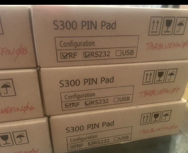 Lot Of 6 Pax Technology Ltd S300 Pin Pad RF RS232 2018 NIB Open Box Credit Card