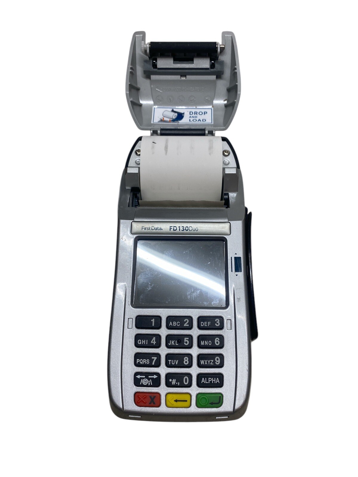 1 First Data FD 130 Duo Credit Card Terminal & 3 FD-36 Keypad – Untested