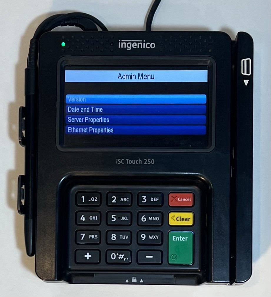 Ingenico ISC TOUCH 250-V4 Smart Credit Card Reader (No Power Cables Included)