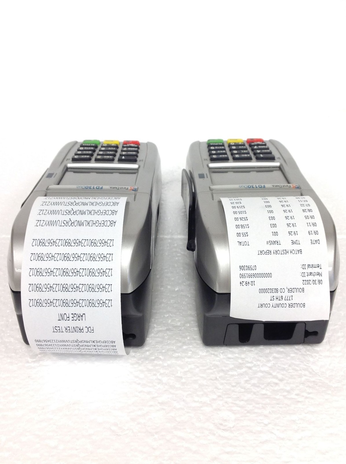 12x FIRSTDATA FD130DUO Credit Card Terminal w/Label Paper WORKING FREE SHIP