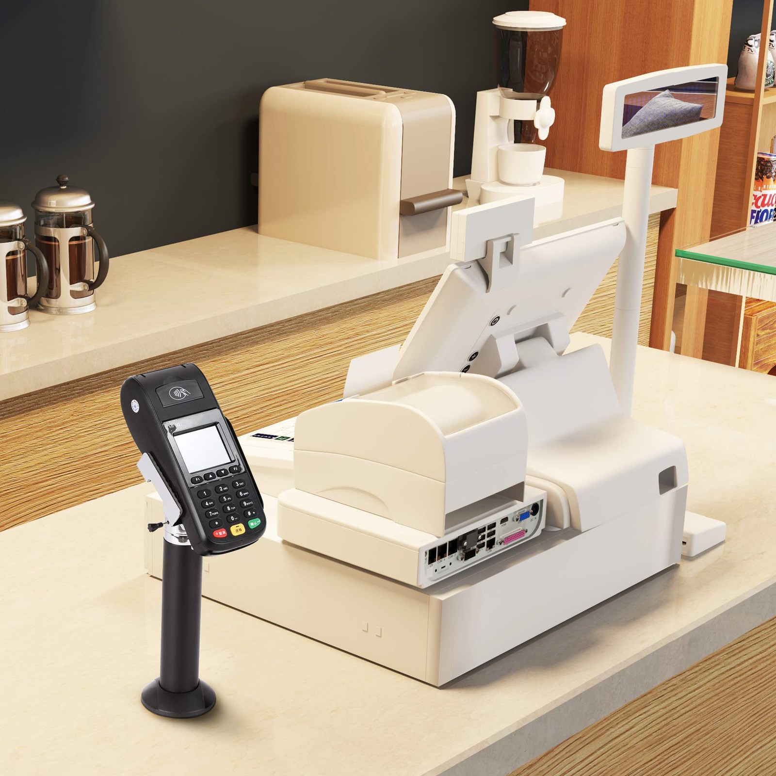 Mount-It! Universal Credit Card POS Terminal Stand for VeriFone Ingenico Firs…