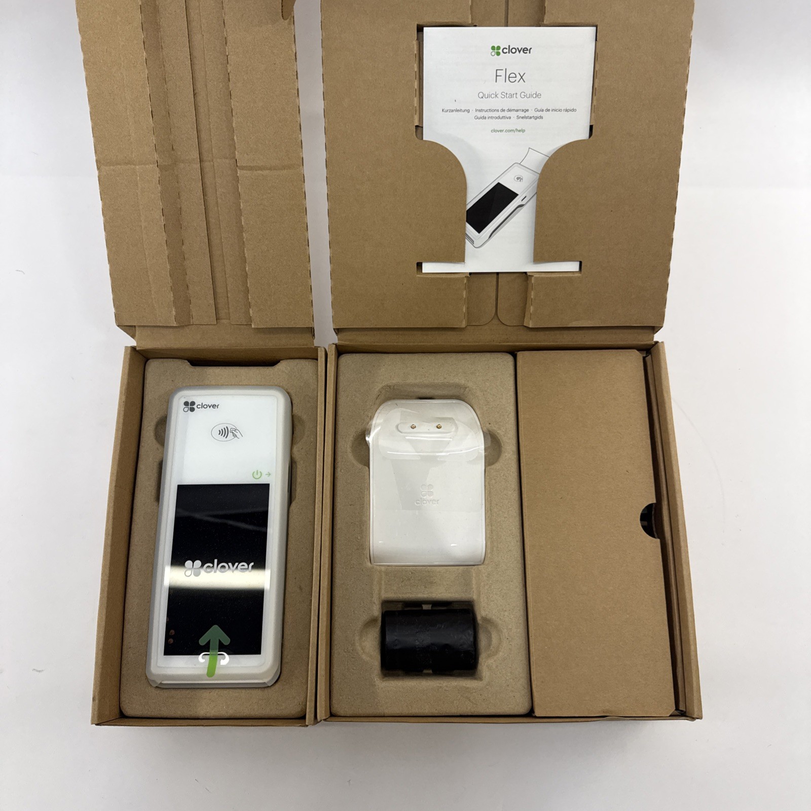 Clover Flex C403 POS Credit Card Terminal Starter Kit Open Box Complete New