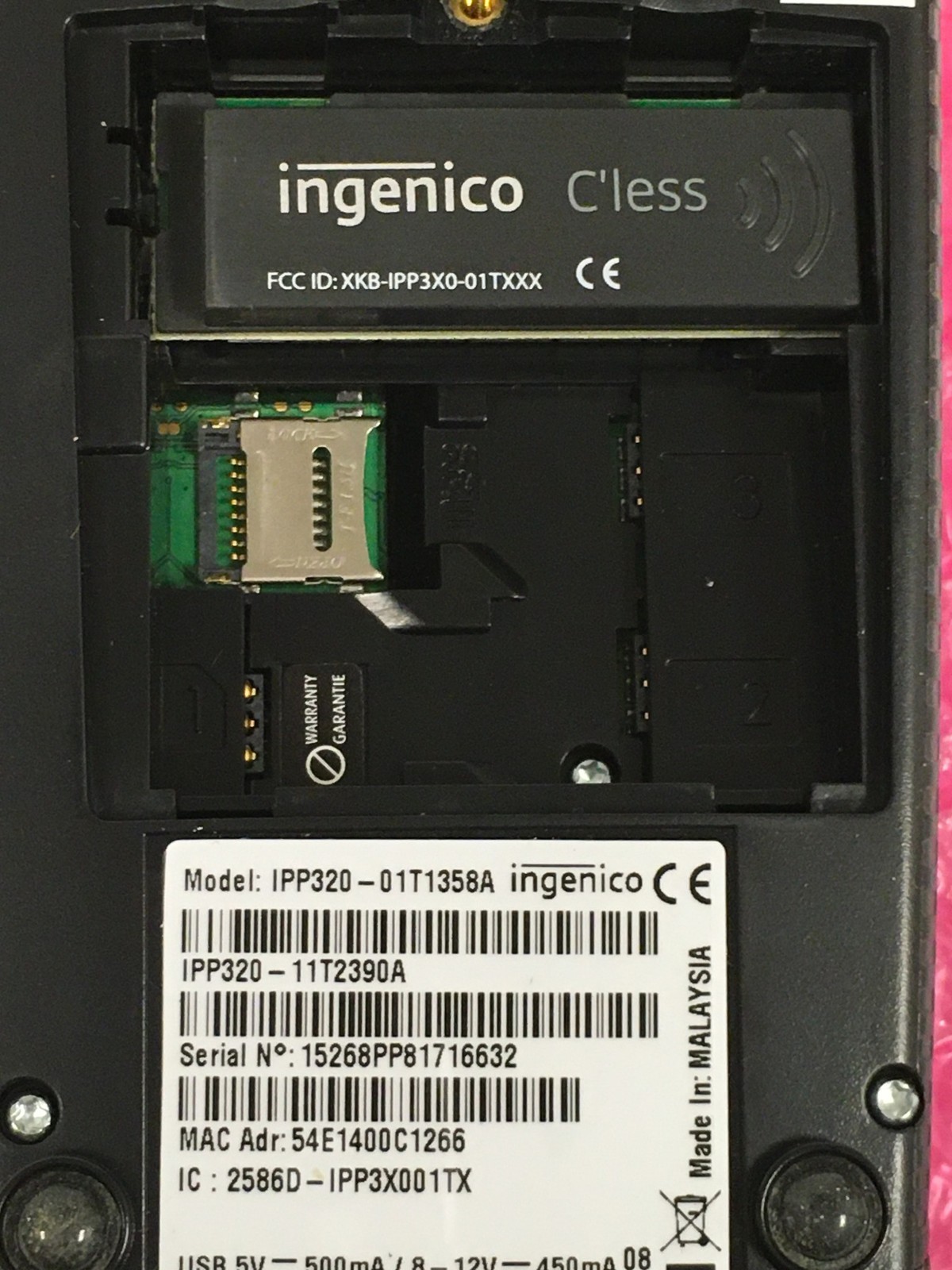 NEW Ingenico iPP320 Credit/Debit Card Reader Terminal IPP320-01T1358A, FREE SHIP