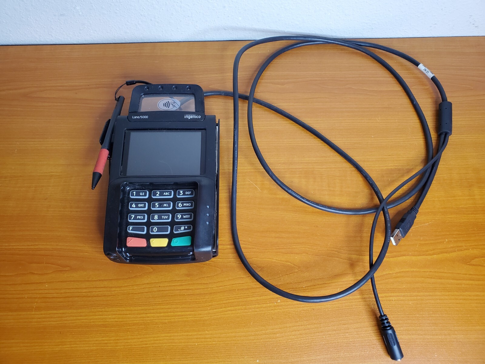 Ingenico Lane 5000 Credit Debit Card Reader Terminal Payment System FOR PARTS