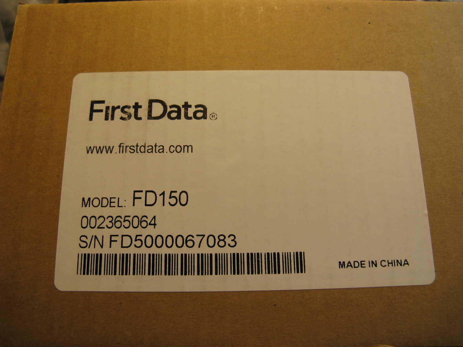 First Data FD150 plus RP10 pinpad ***BRAND NEW***