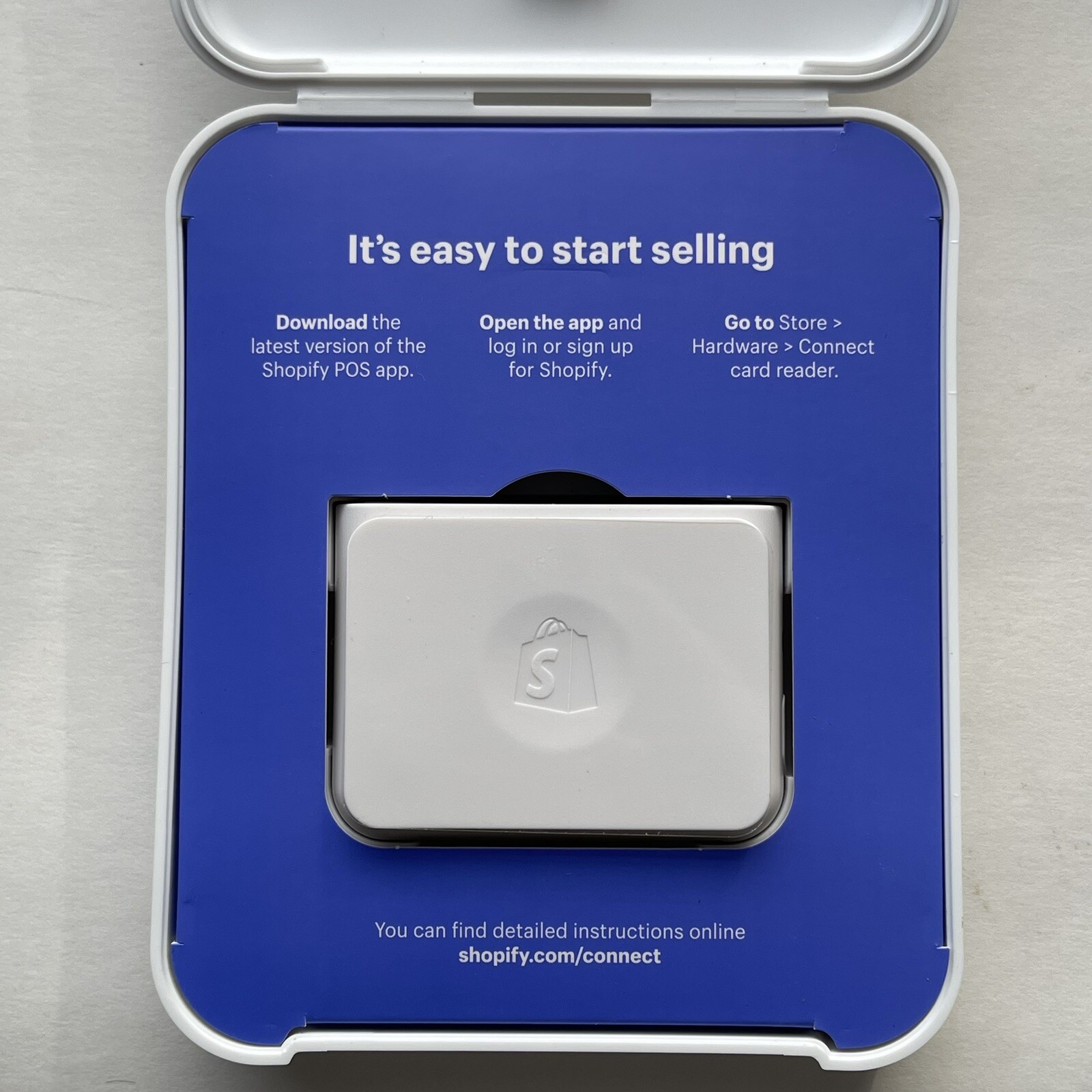 Shopify Chip & Swipe Reader – Wireless Accept Credit Cards- Never used with Box