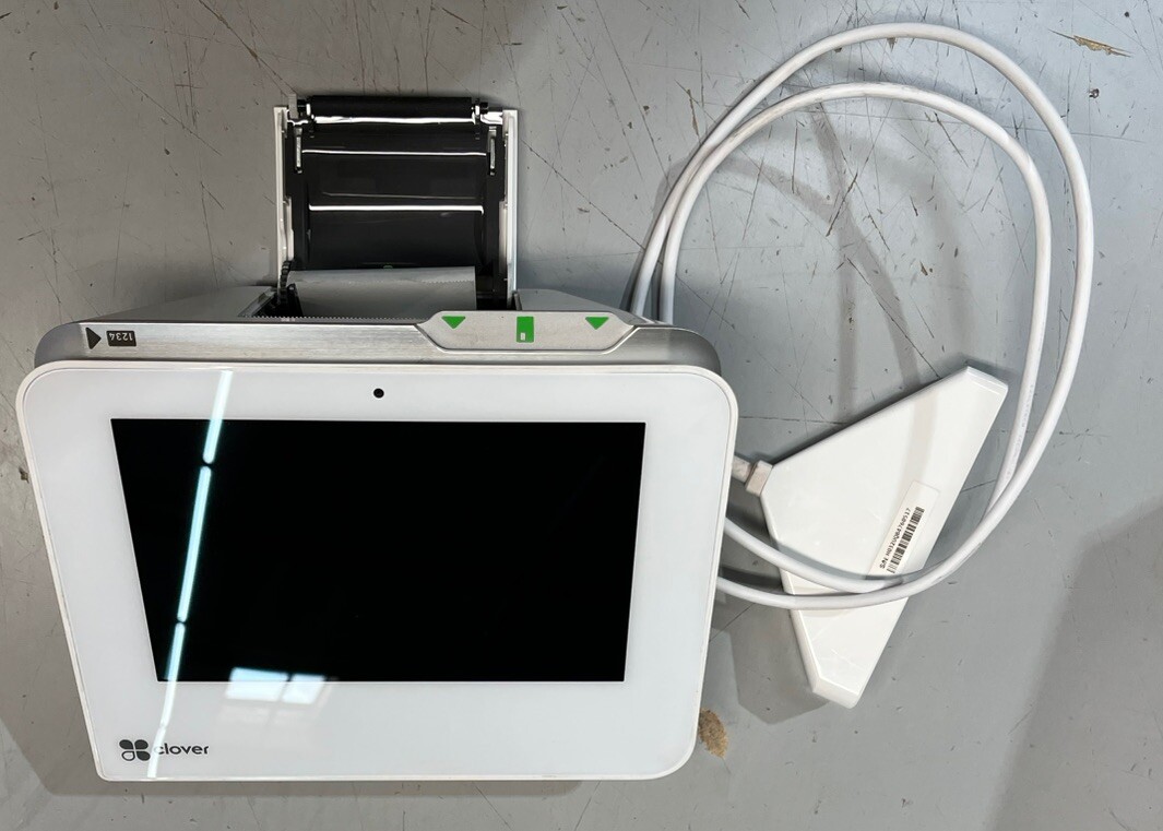 Clover Mini POS System C302U Credit Card Reader Touchscreen Display