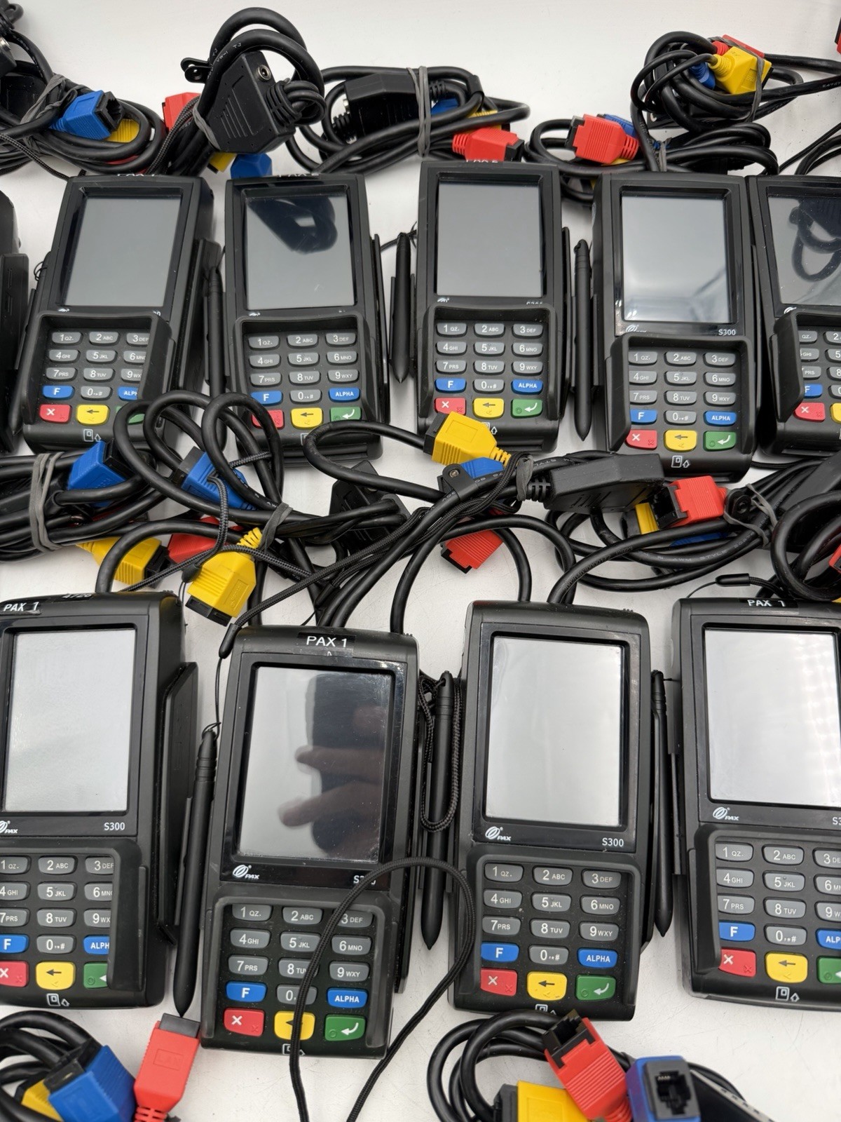 Lot Of 18 PAX S300 Credit Card Terminals Untested Parts Only