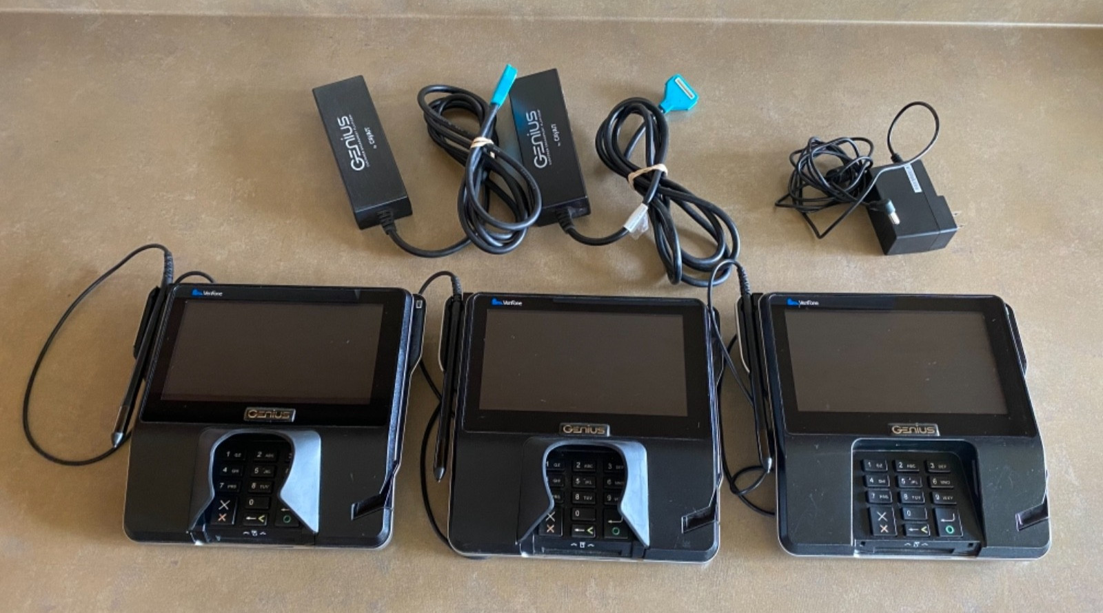 Lot 3 Verifone MX 925CTLS POS Credit Card Payment Terminal w/Stylus PLS READ