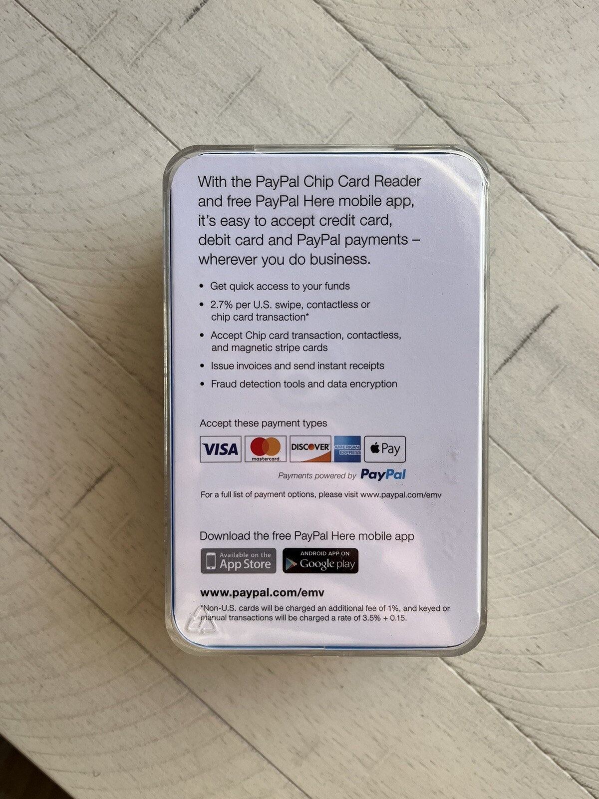 Paypal Chip Card Reader Contactless Enabled M010-PROD10-V2-10 NEW Open Box