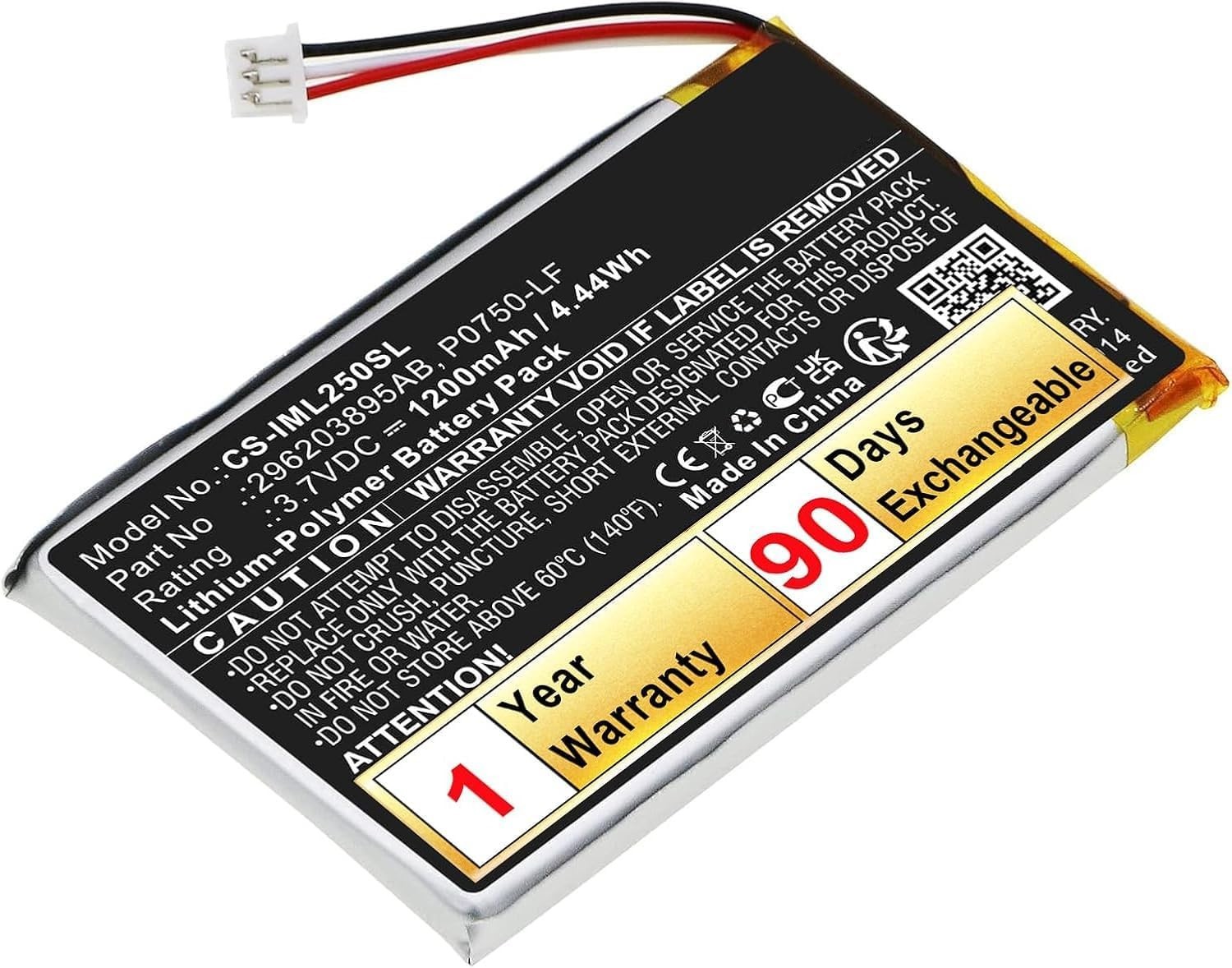 Compact 1200mAh P0750-LF Battery for Ingenico Link 2500 with Quality Assurance