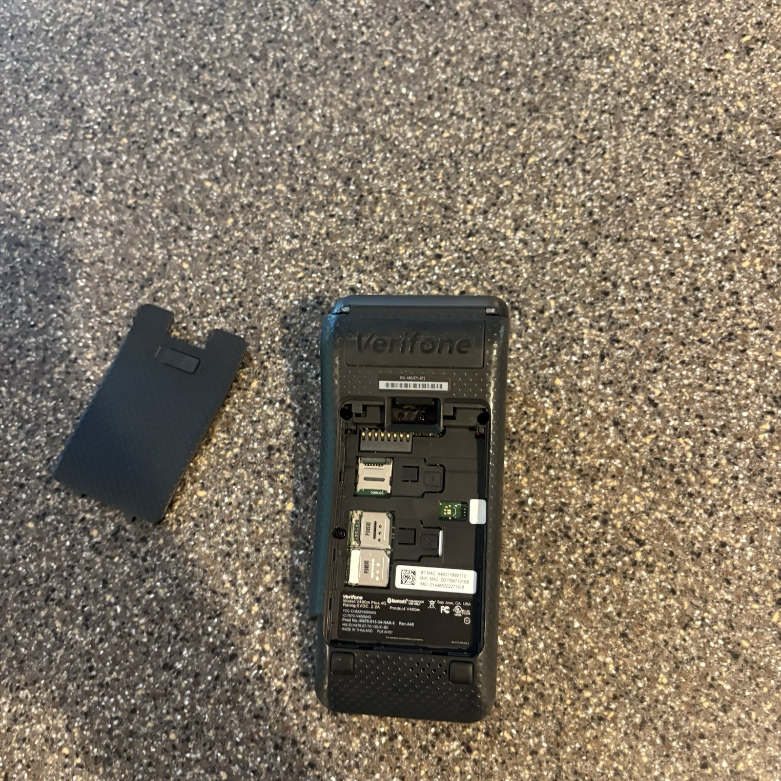 Verifone V400M Plus 4G Bluetooth Credit Card Terminal Battery / Cover / Paper