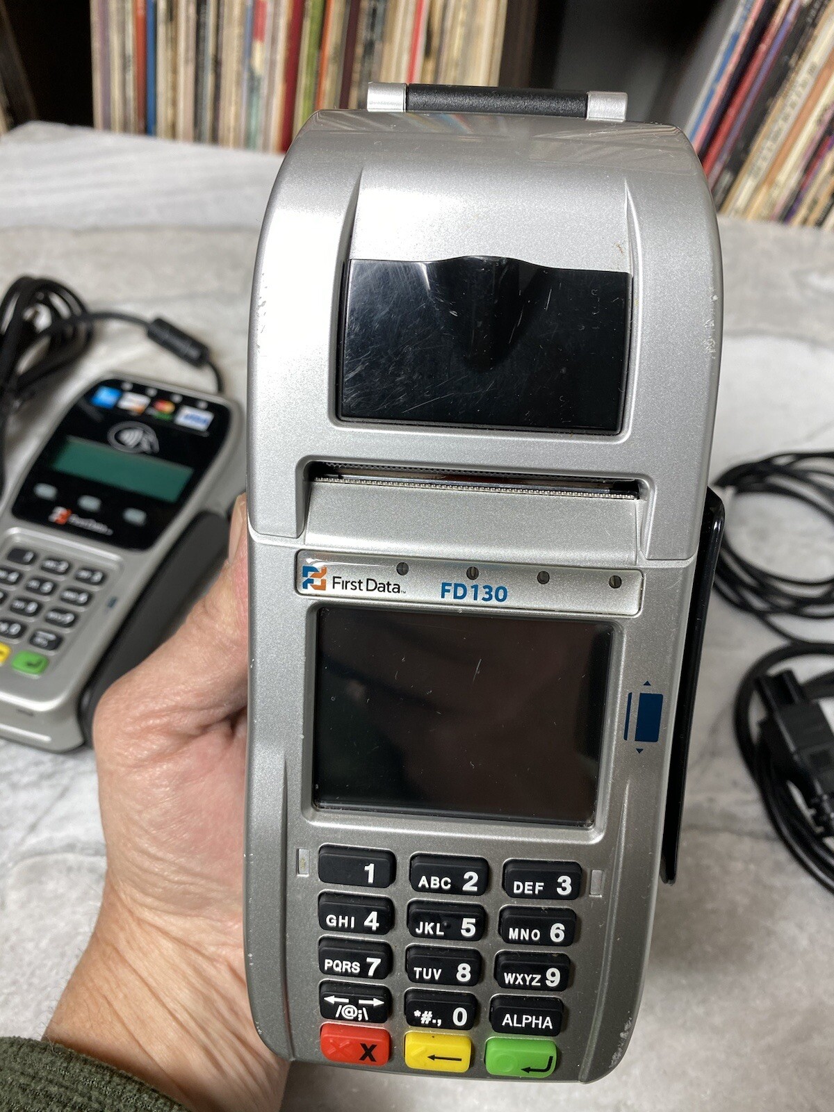 FIRST DATA FD-130 AND RP10 CREDIT CARD TERMINAL PIN PAD BUNDLE -FREE SHIPPING!