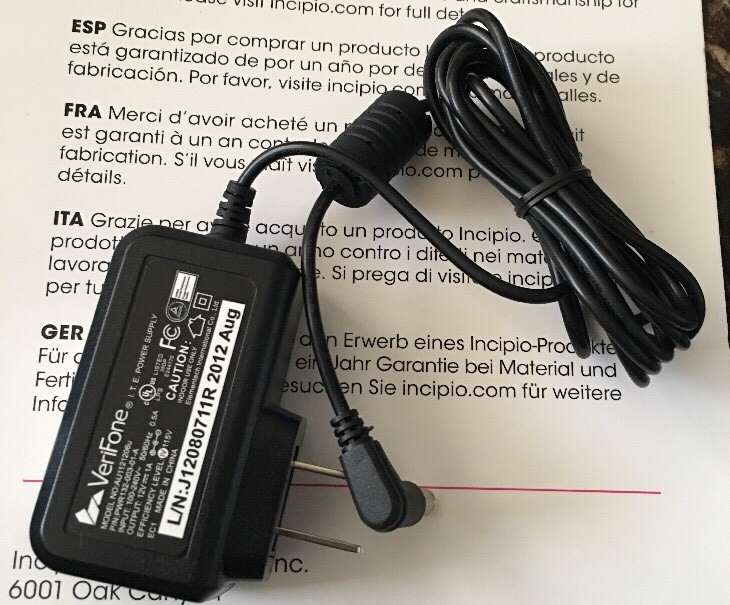 Lot Of(10)NEW! Verifone 12V Power Supply AU1121206U P/N PWR132-003-01-A