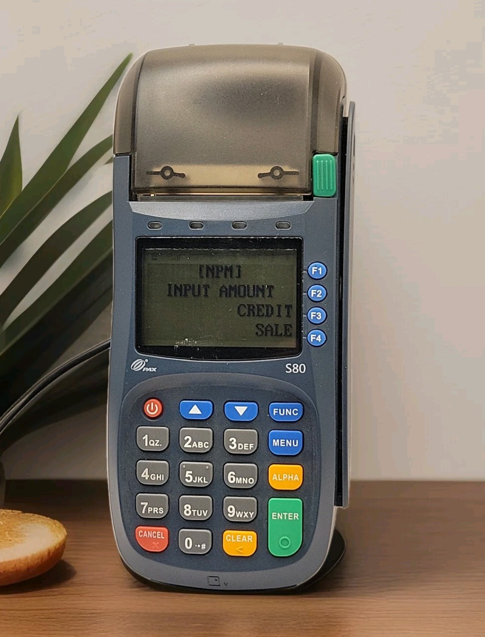 PAX S80 EMV Ready Credit Card Terminal W/power Cord Works B