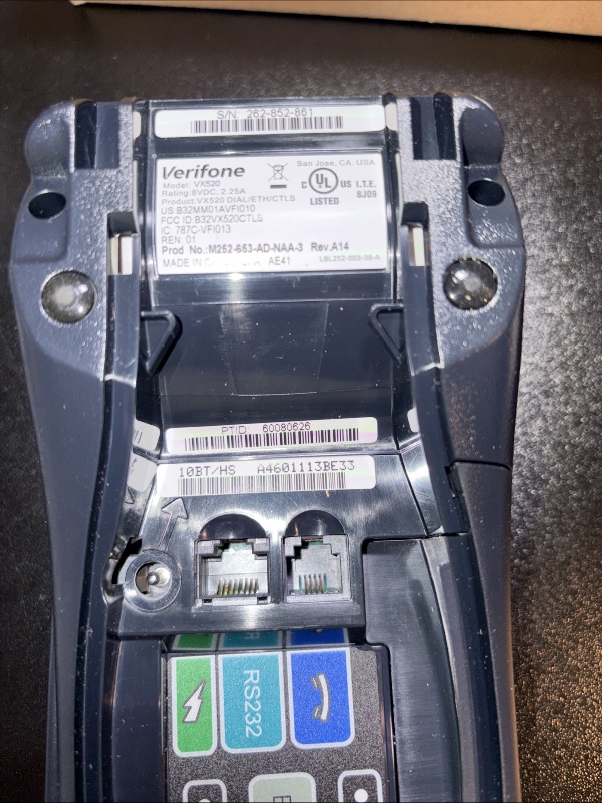 VeriFone VX 520 CTLS M252-653-AD-NAA-3