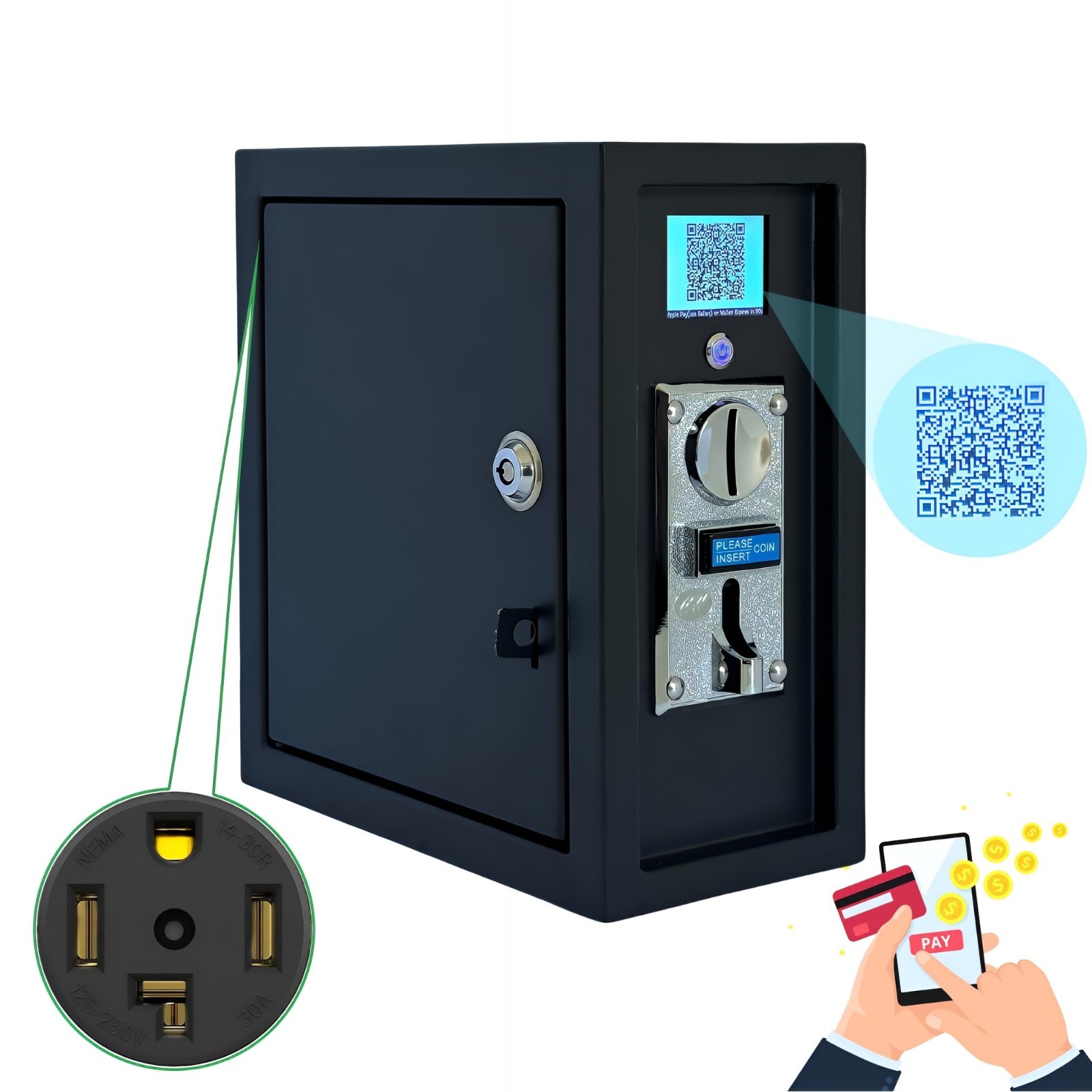 Sintron ST-005 220V LCD Coin & Mobile Payment for Apple Pay Paypal Control Box
