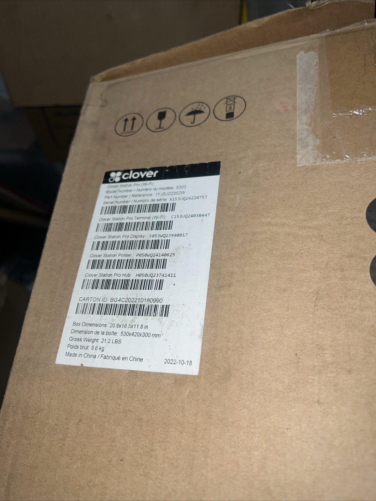 Clover Station Pro X503 KIT S503 H503 C503 P500 POS Display Terminal Printer NIB