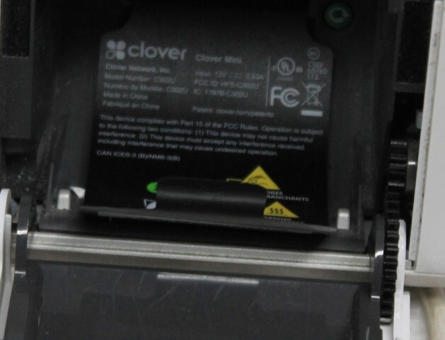 Clover Mini (Wi-Fi) C302U POS System/Credit Card Terminal for parts or not worki