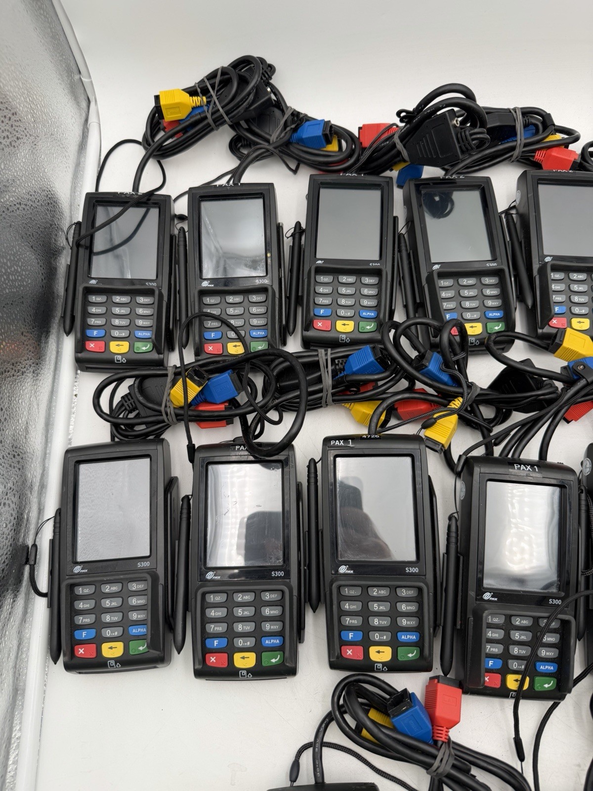 Lot Of 18 PAX S300 Credit Card Terminals Untested Parts Only