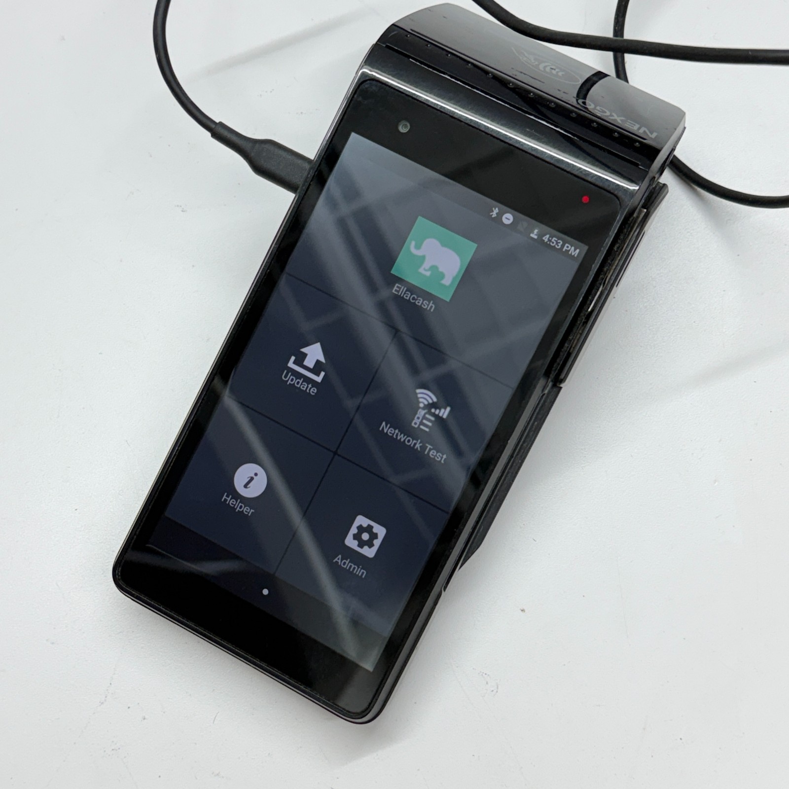 NEXGO N5 LTE BLACK POS CARD TERMINAL – AS-IS – LOCKED