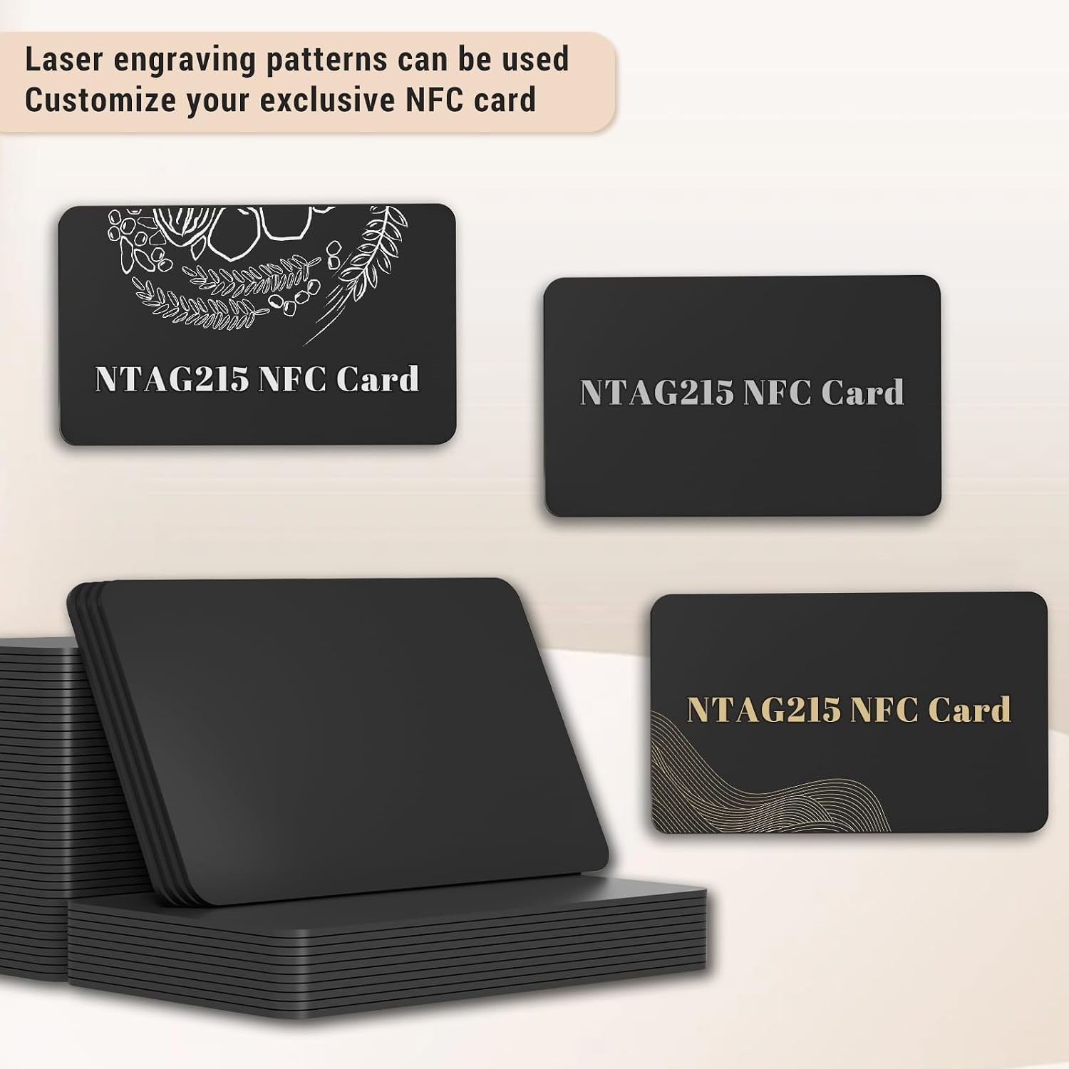 50pcs Ntag215 NFC Tags – Blank Programmable Cards for Smart Business Solutions