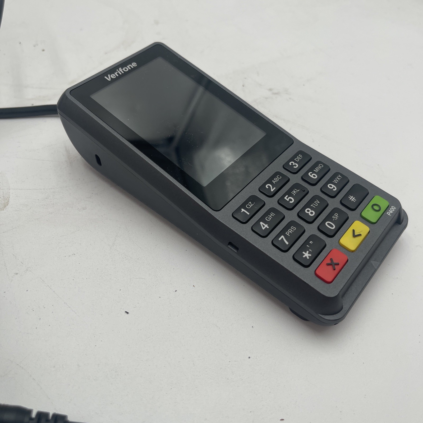 Verifone P400 Plus Stripe Lightspeed Credit Card Terminal TESTED Works w/ Cable