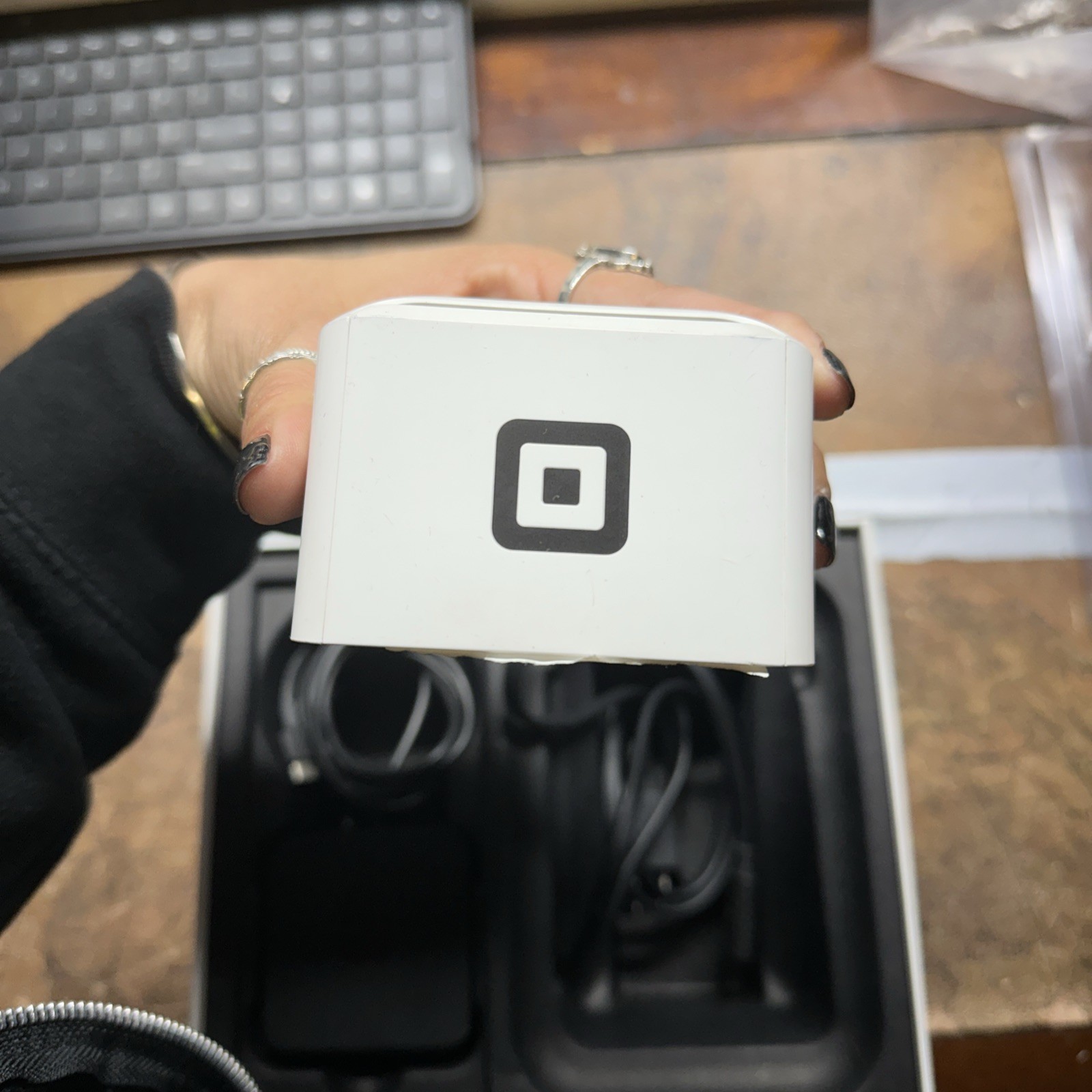 Square terminal used Two Chargers Included