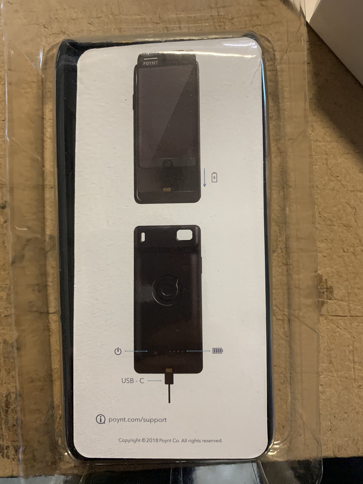Poynt 5 Power Sleeve Charger Case AC3304 Black NEW OPEN BOX