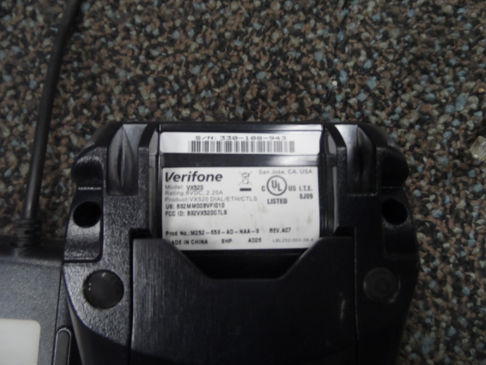 VeriFone VX520 Terminal and VX805 Pin Pad Credit Card Machine *Complete* Clean