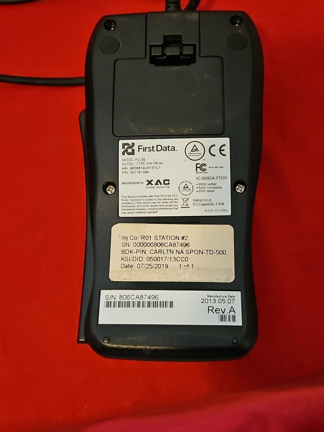 First Data FD130 Duo and FD-35 PIN Pad Credit Debit Card POS Terminal FD130Duo