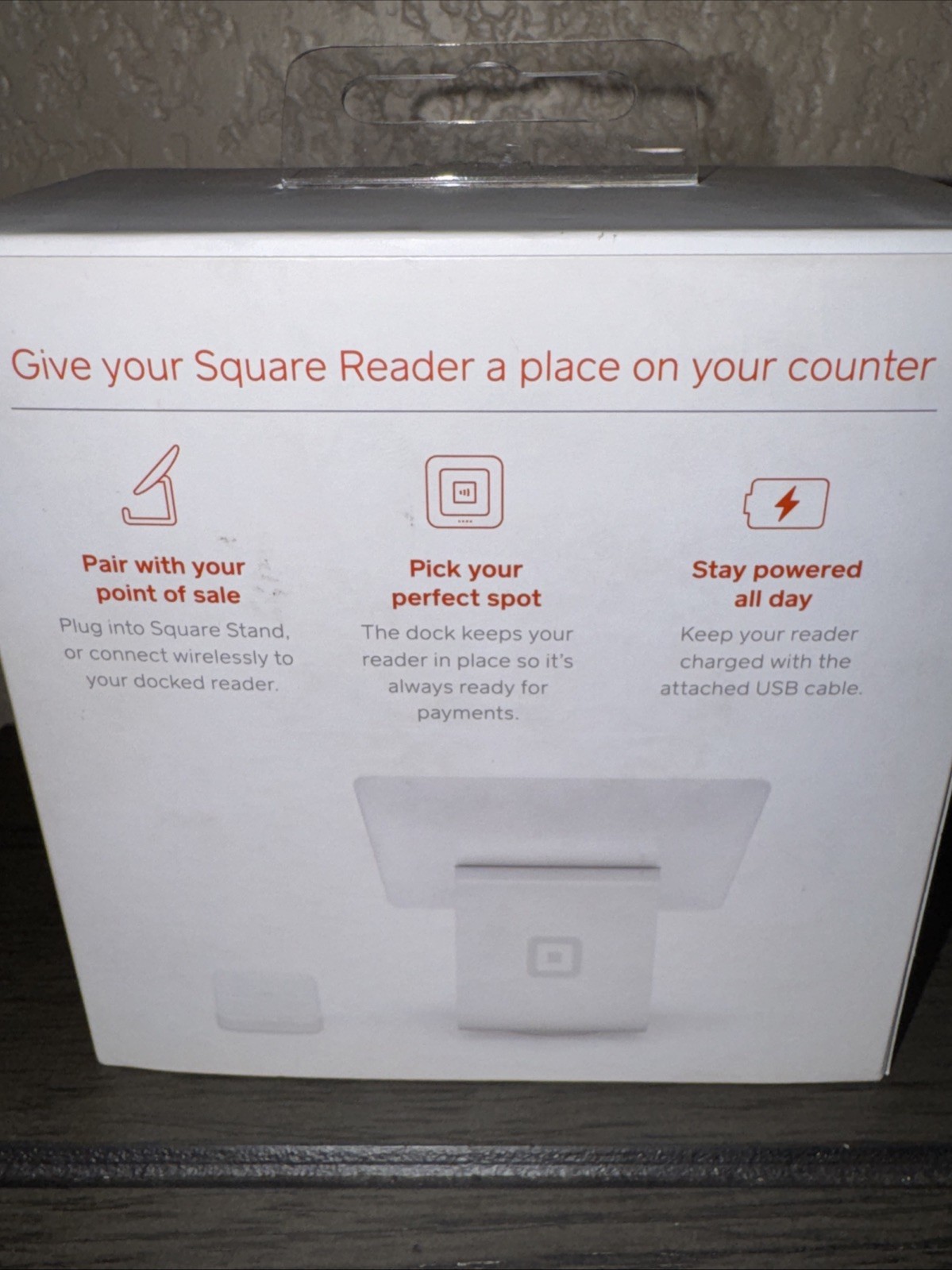 Square Dock for Contactless Chip Reader Payment