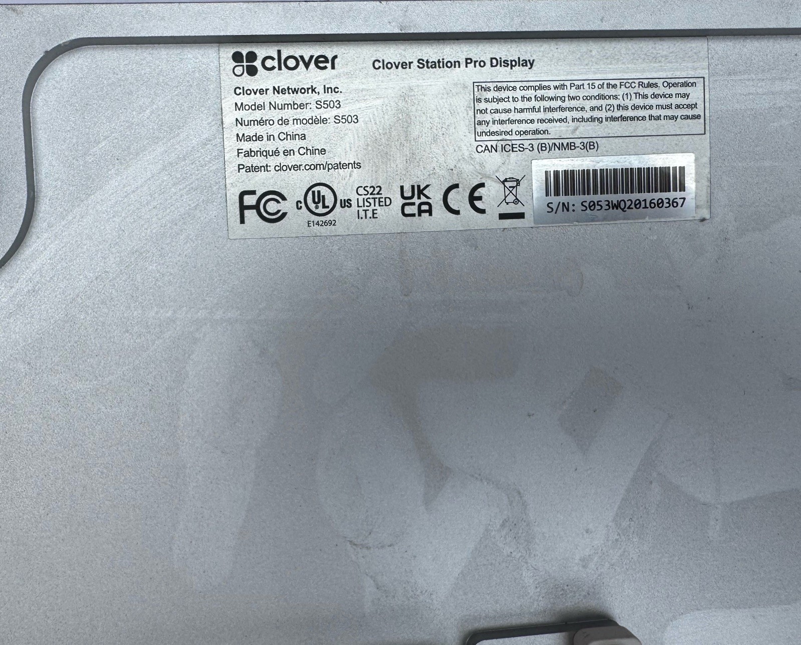 Clover Station DUO KIT (Printer P500 + DISPLAY S503 + Terminal C503 + Adapter)
