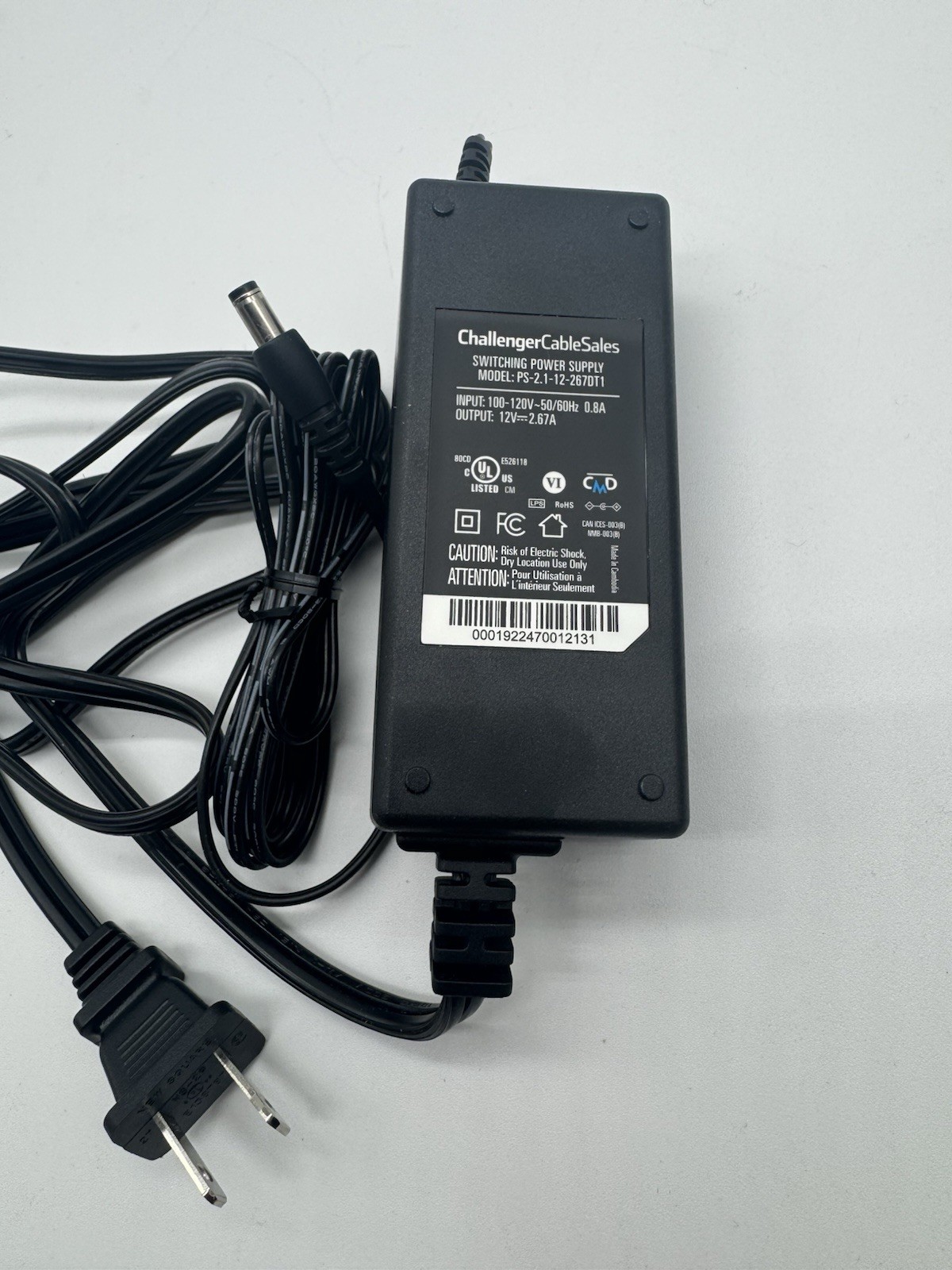 Heartland E3 POS Credit Card Terminal HPS-E3-T1-BH4YGD1HB w/ Power Supply