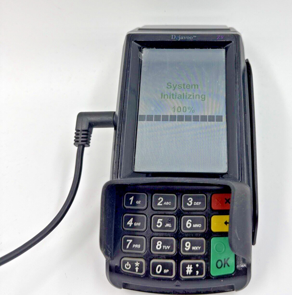 Dejavoo Z9 3.5″ VEGA3000 LCD POS Credit Card Terminal w/ Power Adapter Tested