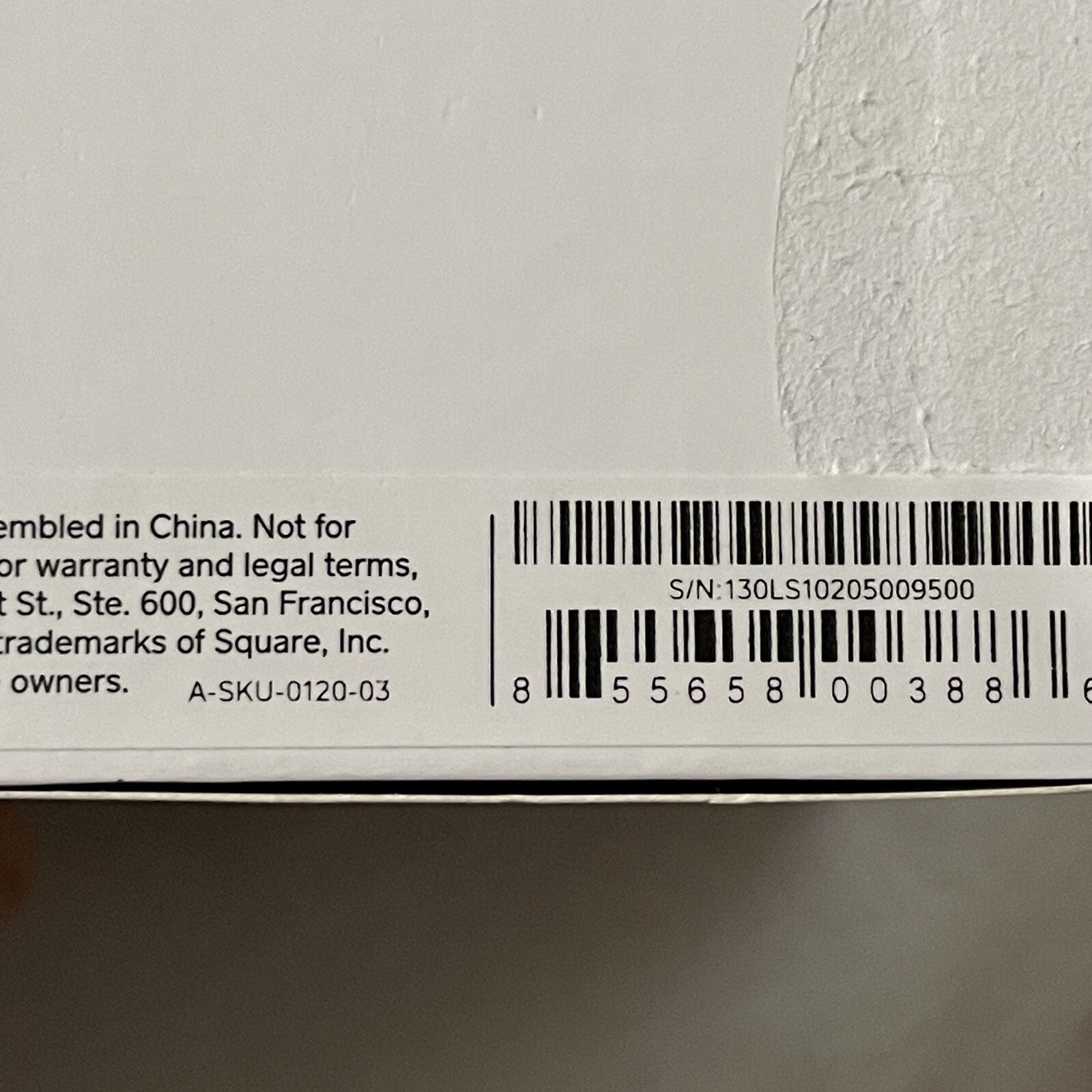 Square A-SKU-0120-03 Dock for Contactless Credit Card Reader NEW Open Box