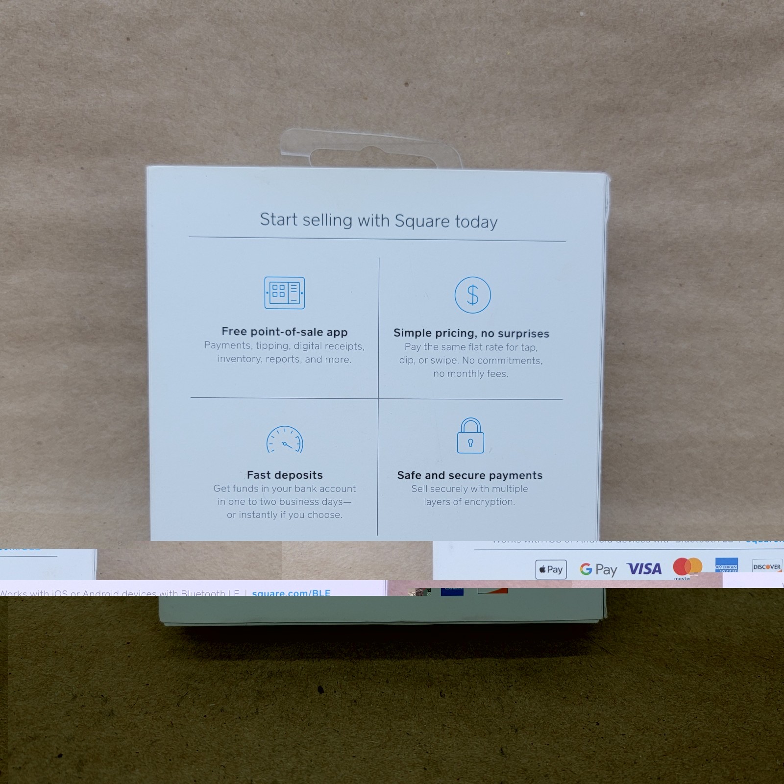 Square Contactless Chip Magstripe Bluetooth Credit Card Reader A-SKU-0485