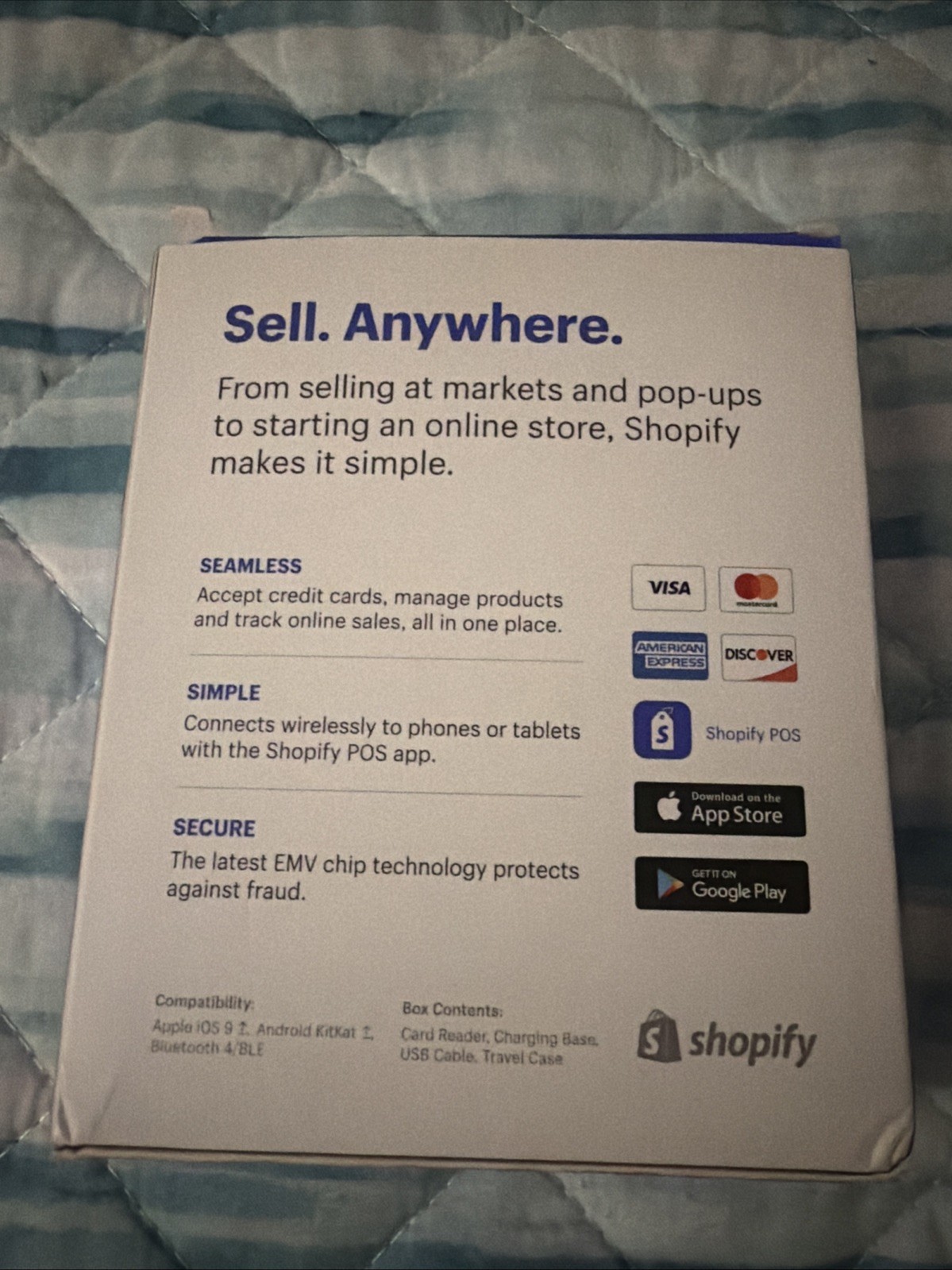 Shopify Credit Card Reader Chip & Swipe White Model S1701 – New