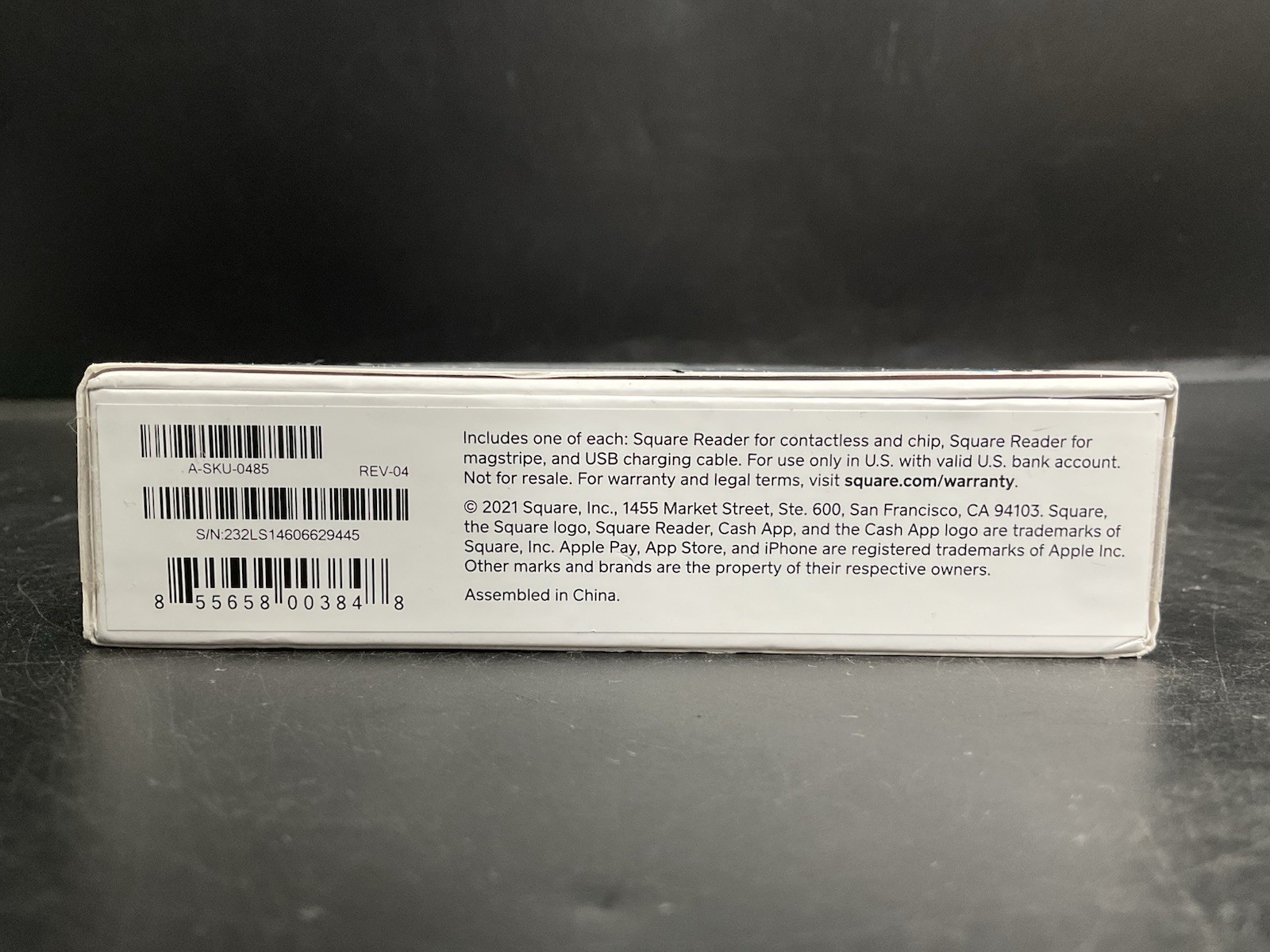 SQUARE READER FOR CONTACTLESS , CHIP AND MAGSTRIPE A-SKU-0485 , NEW/SEALED