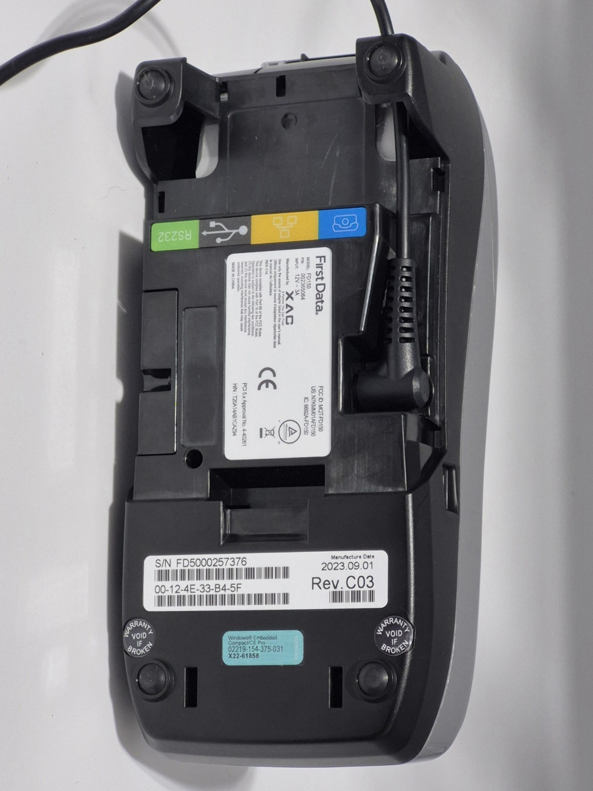 First Data FD150 EMV NFC Credit Card Machine