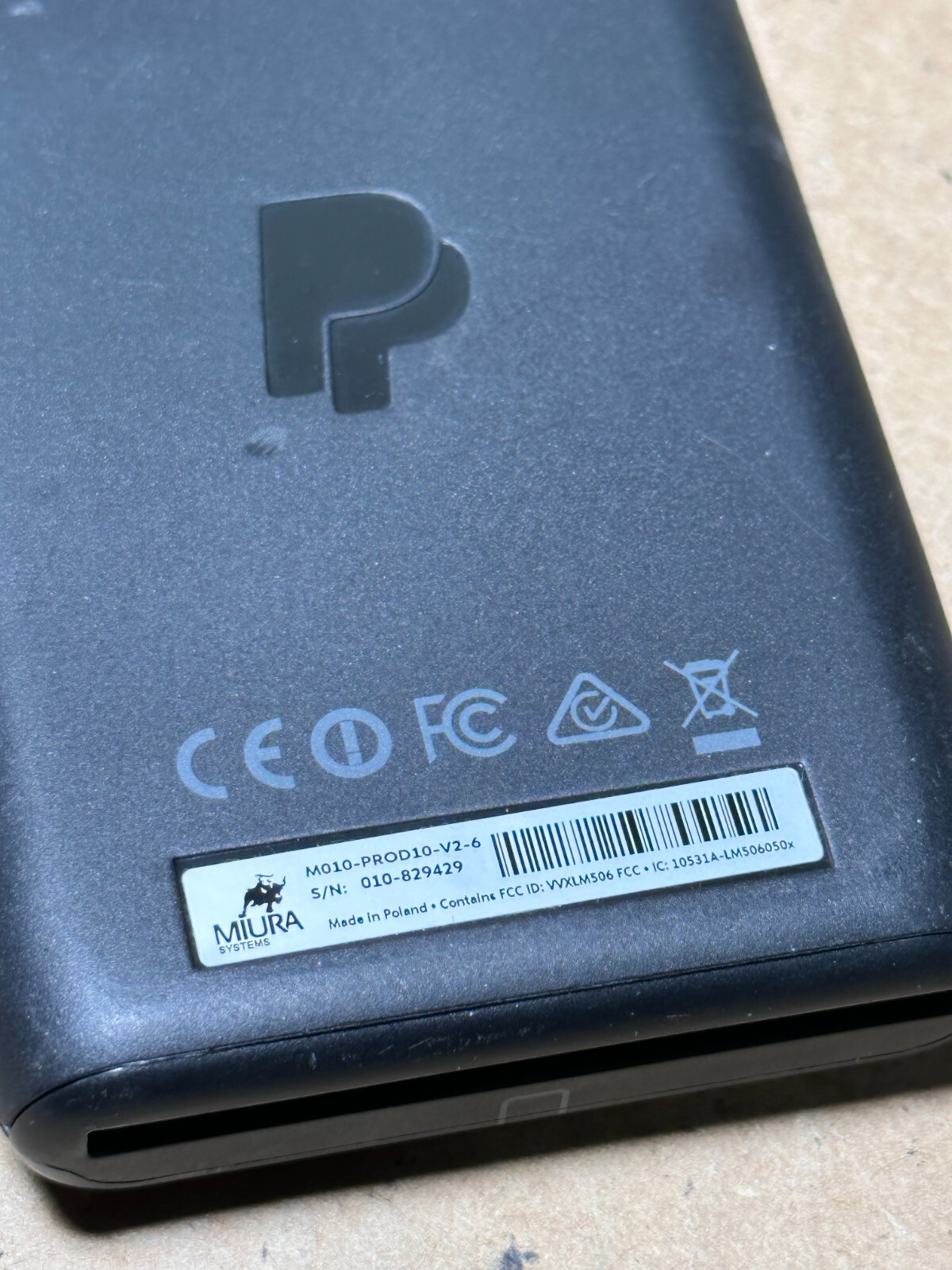 Miura Systems PayPal Chip & Swipe Bluetooth Card Reader M010-PROD01-V2-6