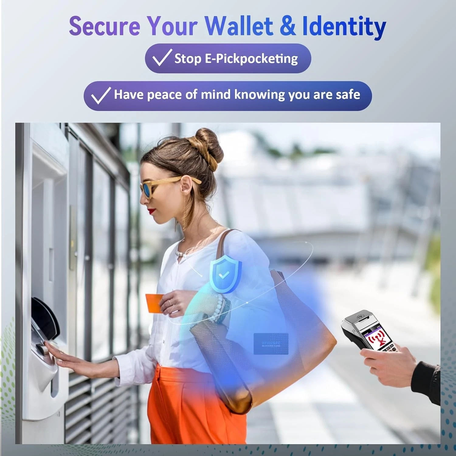 5-Pack RFID Card Protector – NFC Blocking for Credit & Debit Cards