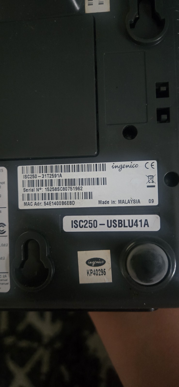 Ingenico ISC Touch 250 Payment Terminal – Black
