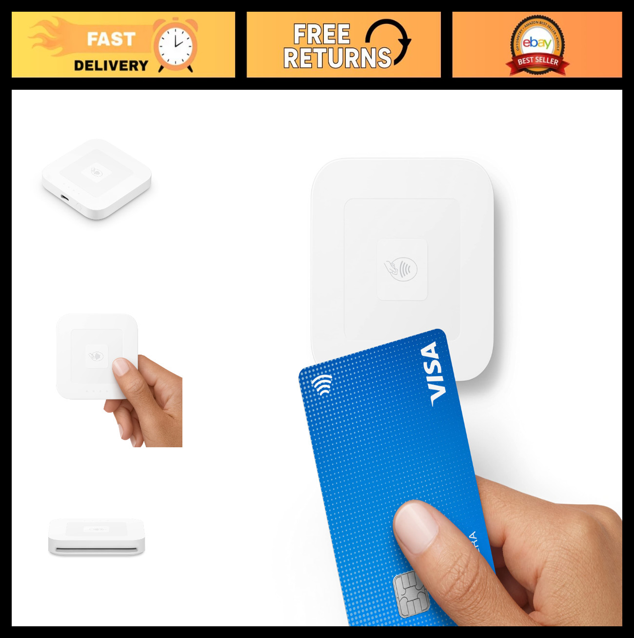 Contactless & Chip Card Reader – 2nd Gen Mobile Payment Device, Secure Transacti