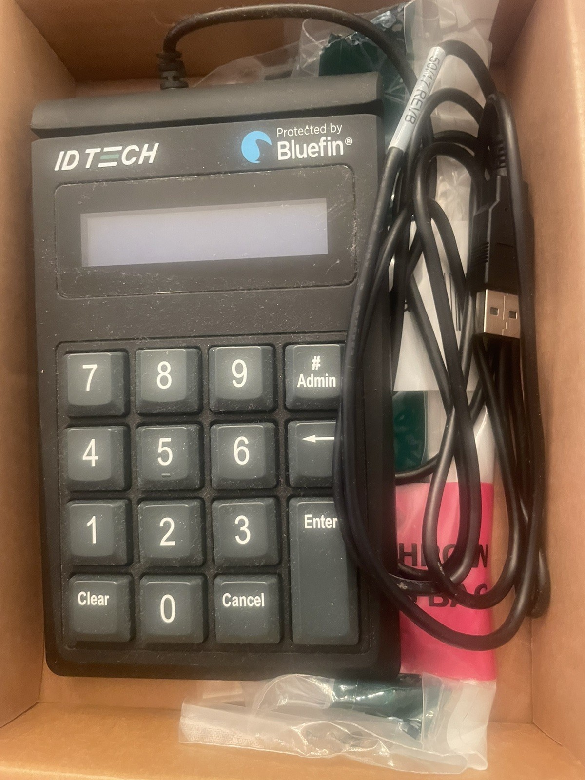 Lot of 10 IDTECH SREDkey NIB Open Box IDSK-534833TEB-B2 Key Pad Card Reader USB
