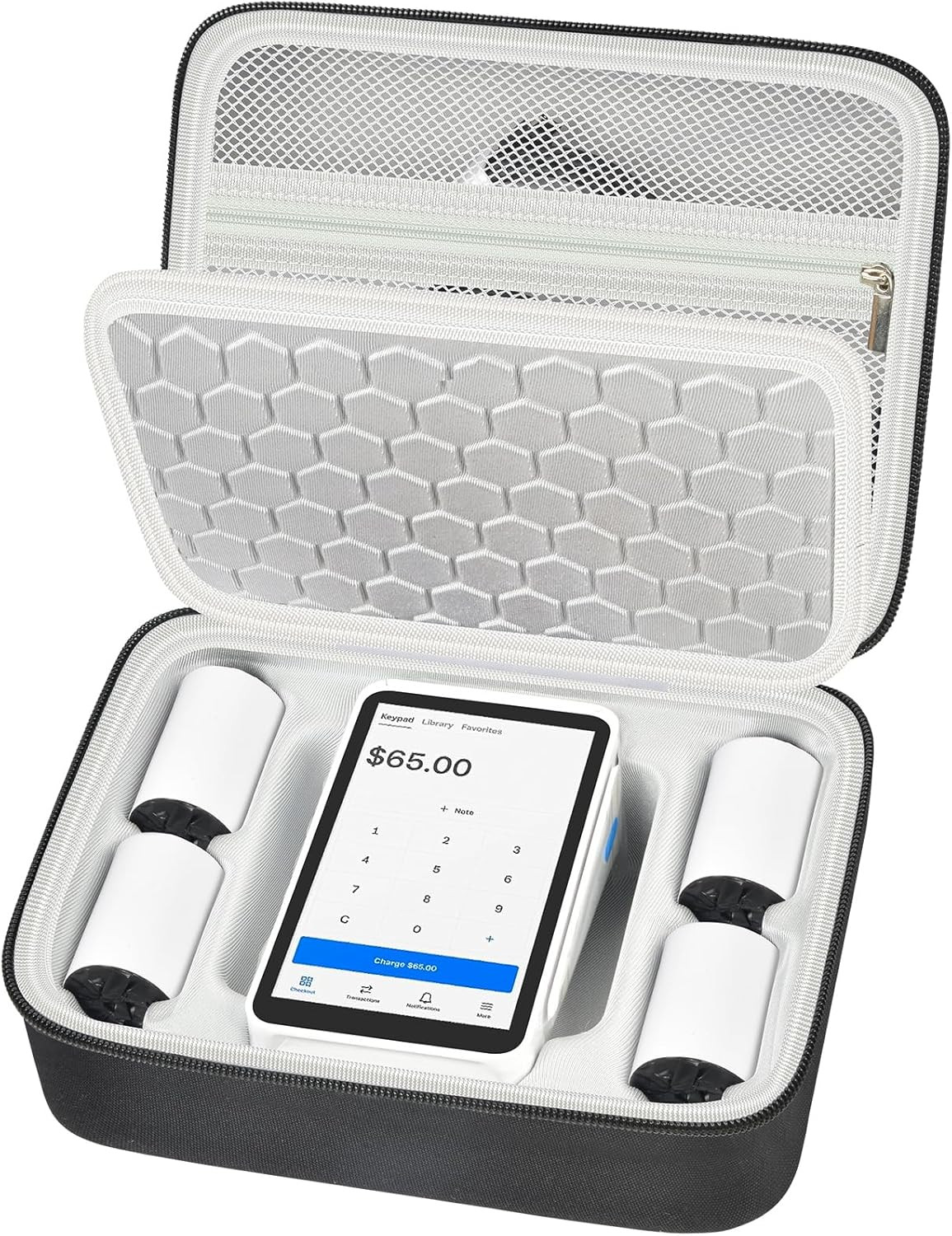 Case Compatible with Square Terminal Credit Card Reader, Mobile POS Machine Stor
