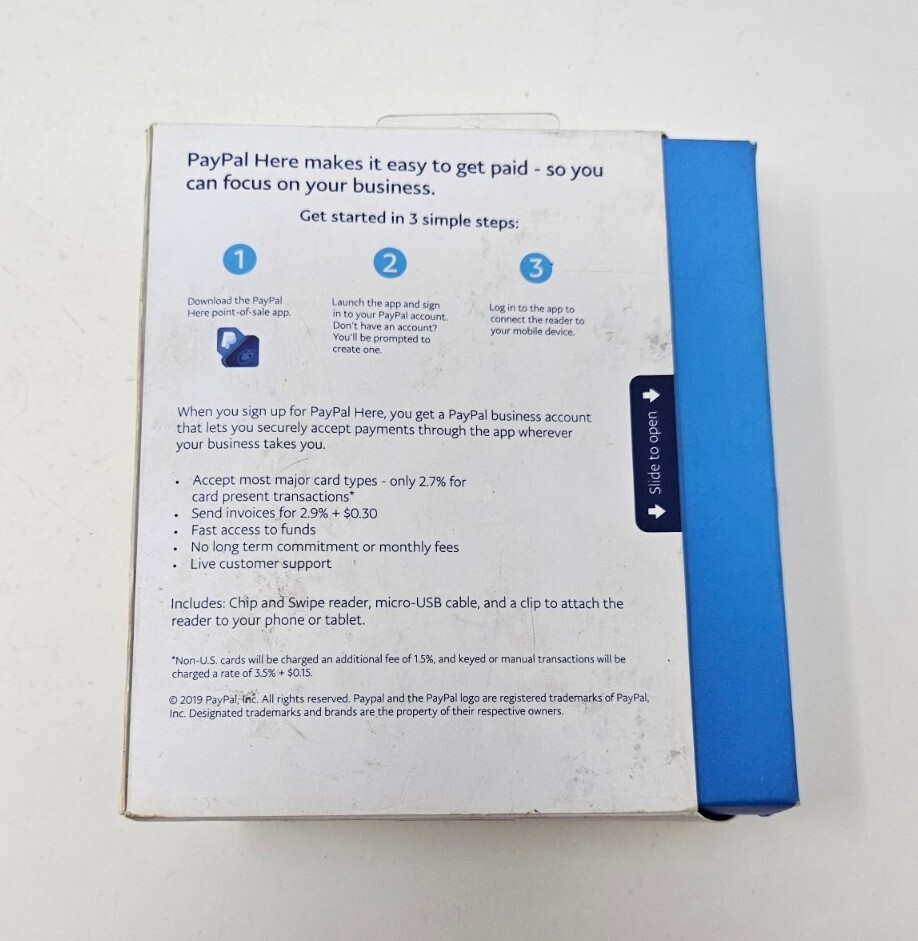Paypal Here Chip and Swipe Reader Black